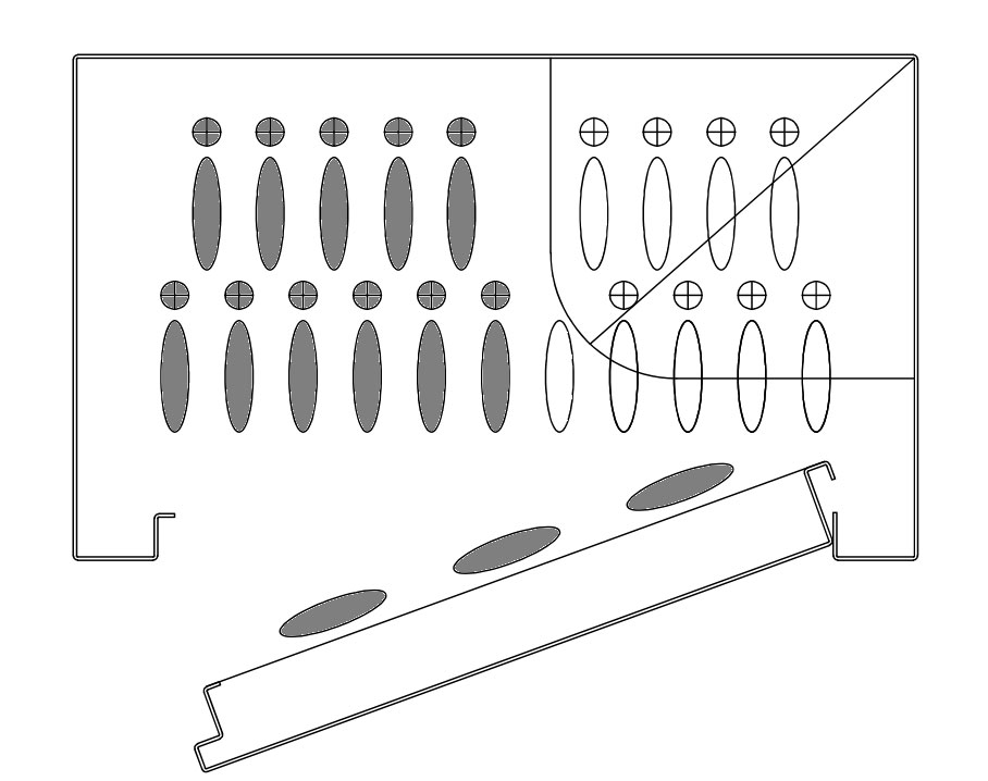 Disposition intérieure de l’armoire à fusils
